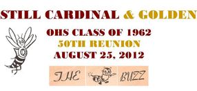 CLASS OF 1962 - 50TH REUNION INFORMATION